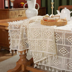 ผ้าปูโต๊ะลูกไม้ฝรั่งเศสวินเทจ